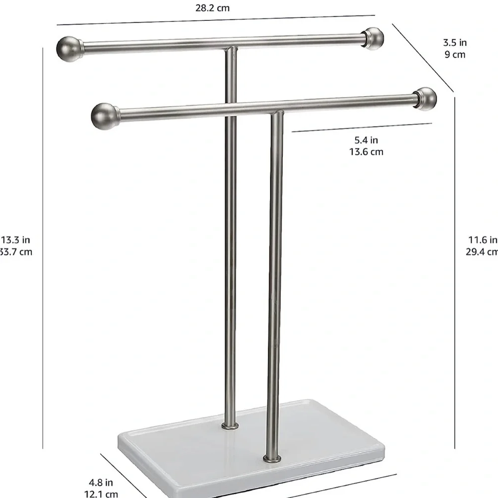 Double-T Hand Towel and Accessories T-Shape Stand